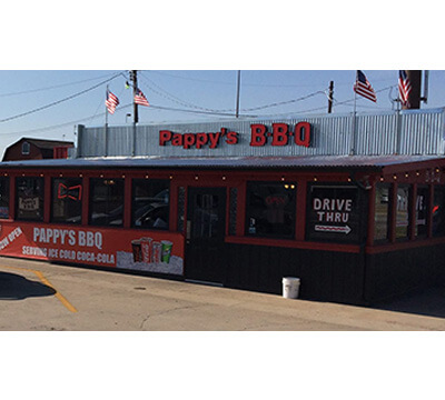 Made In Oklahoma Pappys BBQ.
