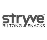 Made In Oklahoma Stryve Biltong Snacks logo.
