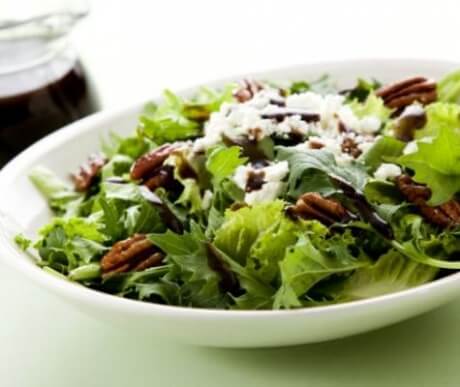 Maple-Pecan Salad with Plum Vinaigrette