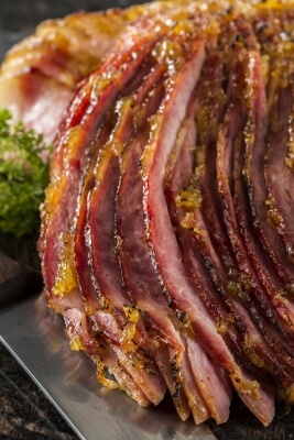 Pineapple honey glazed ham