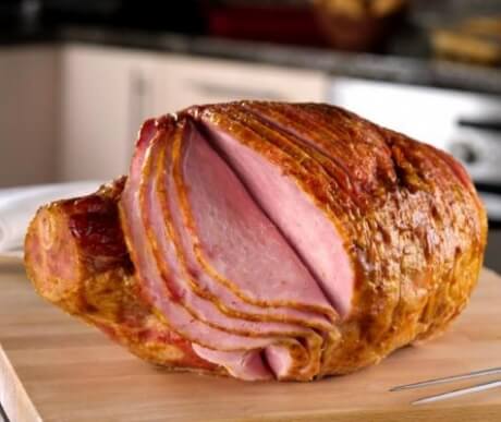 Holiday Ham with Mustard Sauce