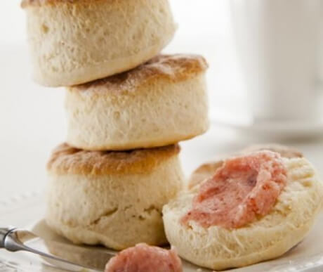 Strawberry Butter and Hot Biscuits