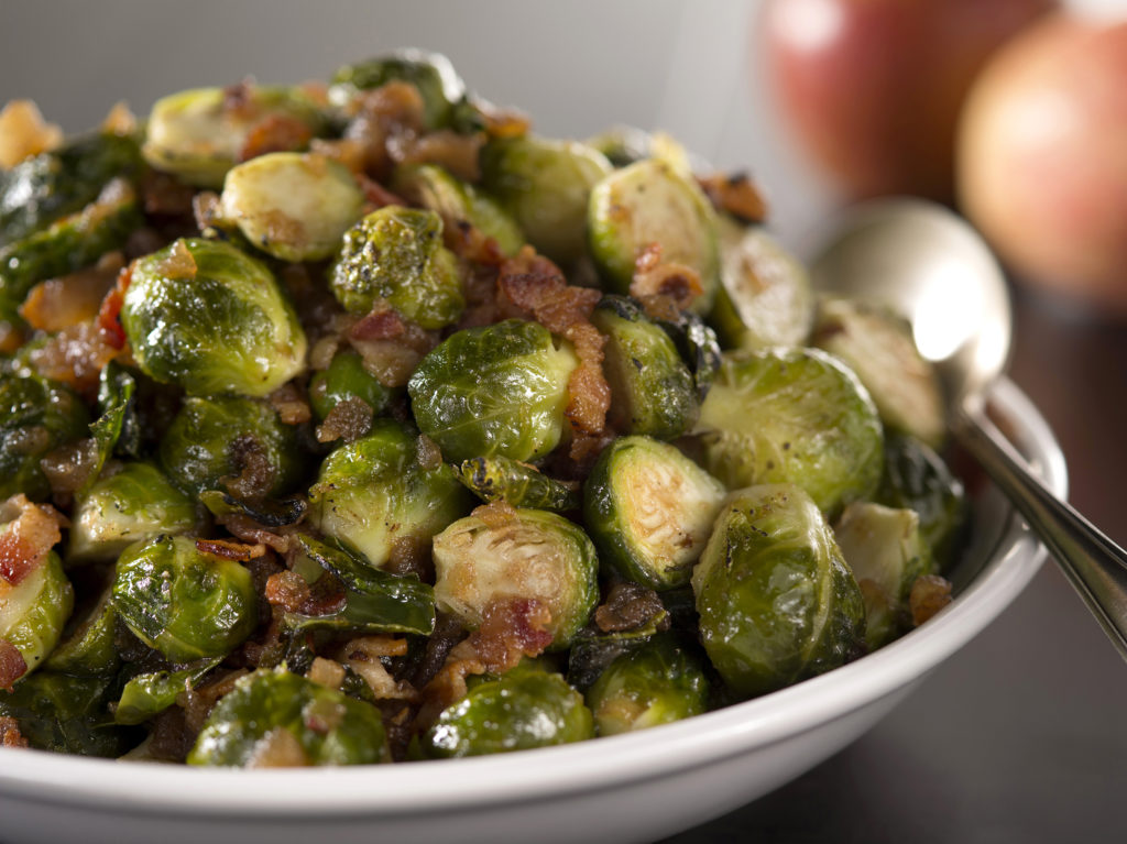 Apple Roasted Brussels Sprouts