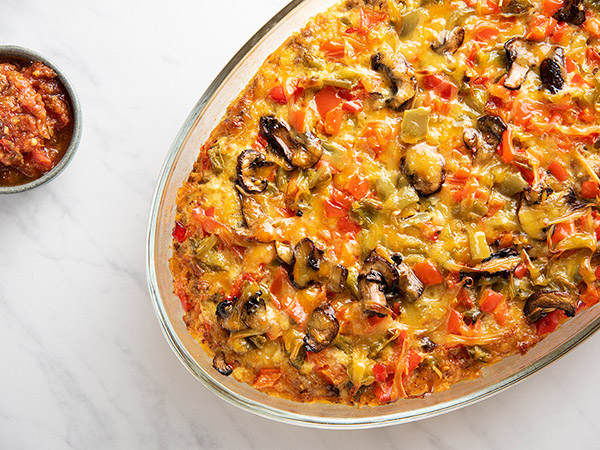 Holiday Breakfast Tater Tot Bake