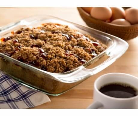 Jam Swirled Coffee Cake