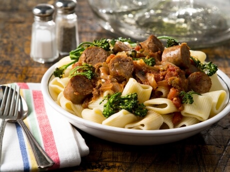 Kicked Up Sausage and Pasta