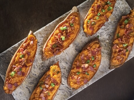Loaded Twice-Baked Sweet Potatoes