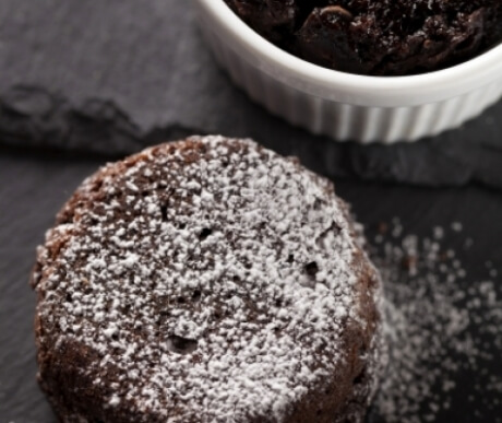 Molten Chocolate Peanut Butter Pudding Cake