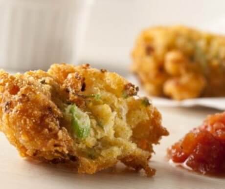 Okra and Jalapeno Hushpuppies
