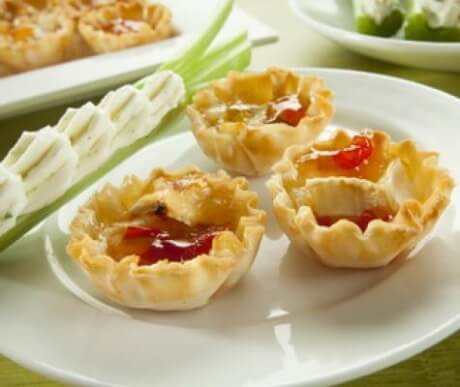 Pepper Jelly Brie Bites