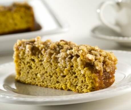 Pumpkin Coffee Cake with Maple Glaze