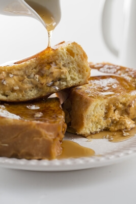Pumpkin Pie Stuffed French Toast