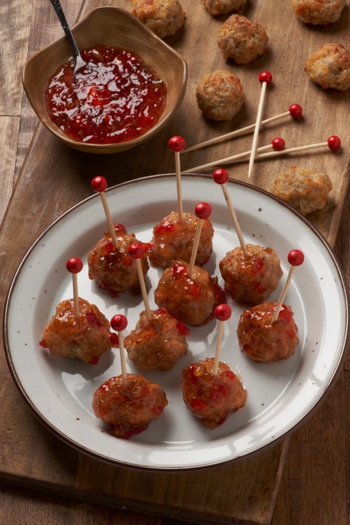Sausage Balls with Pepper Jelly
