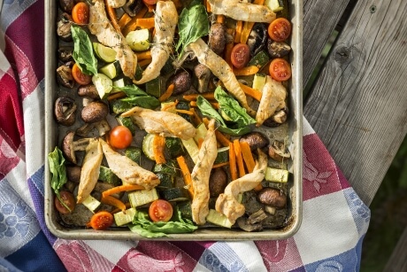 Simple Sheet Pan Chicken and Veggies