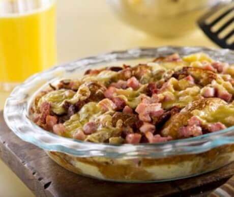 Breakfast Croissant Casserole