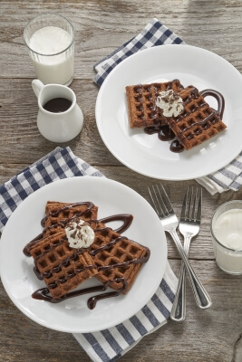 Double Chocolate Waffles