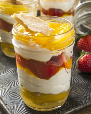 Dreamy Peach Trifle