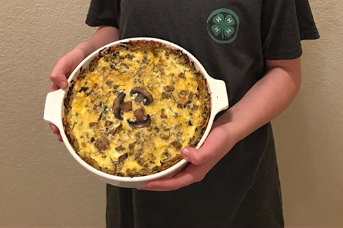 Southern Brunch Quiche with Vegetable Crust