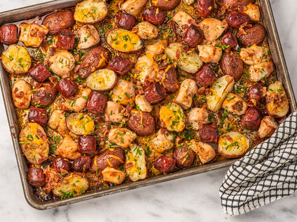 Chicken Bacon Ranch Sheet Pan Dinner