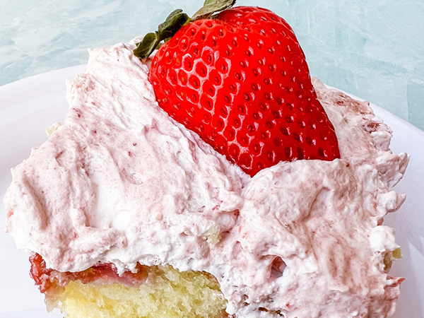 Southern Roots Sisters Strawberry Lemonade Poke Cake