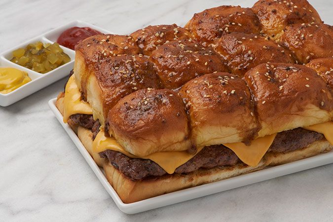 Cheeseburger Sheet Pan Sliders