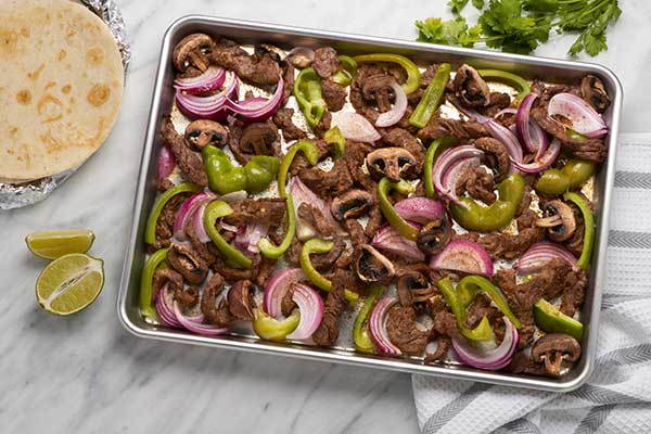 Sheet Pan Steak Fajitas
