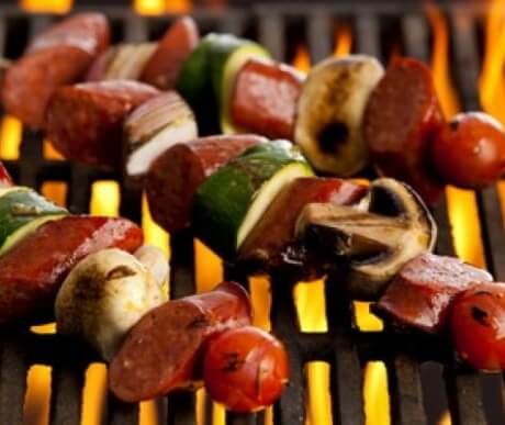 Sweet and Smoky Sausage Kabbobs