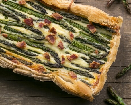 Bacon Asparagus Tart