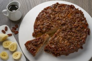 Banana Pecan Upside Down Cake