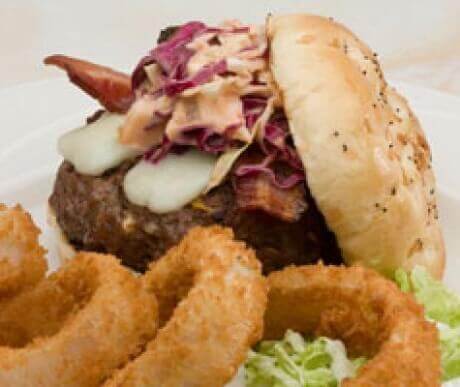 Black Mesa Bacon Cheese Burgers with Thunder Head Country Slaw