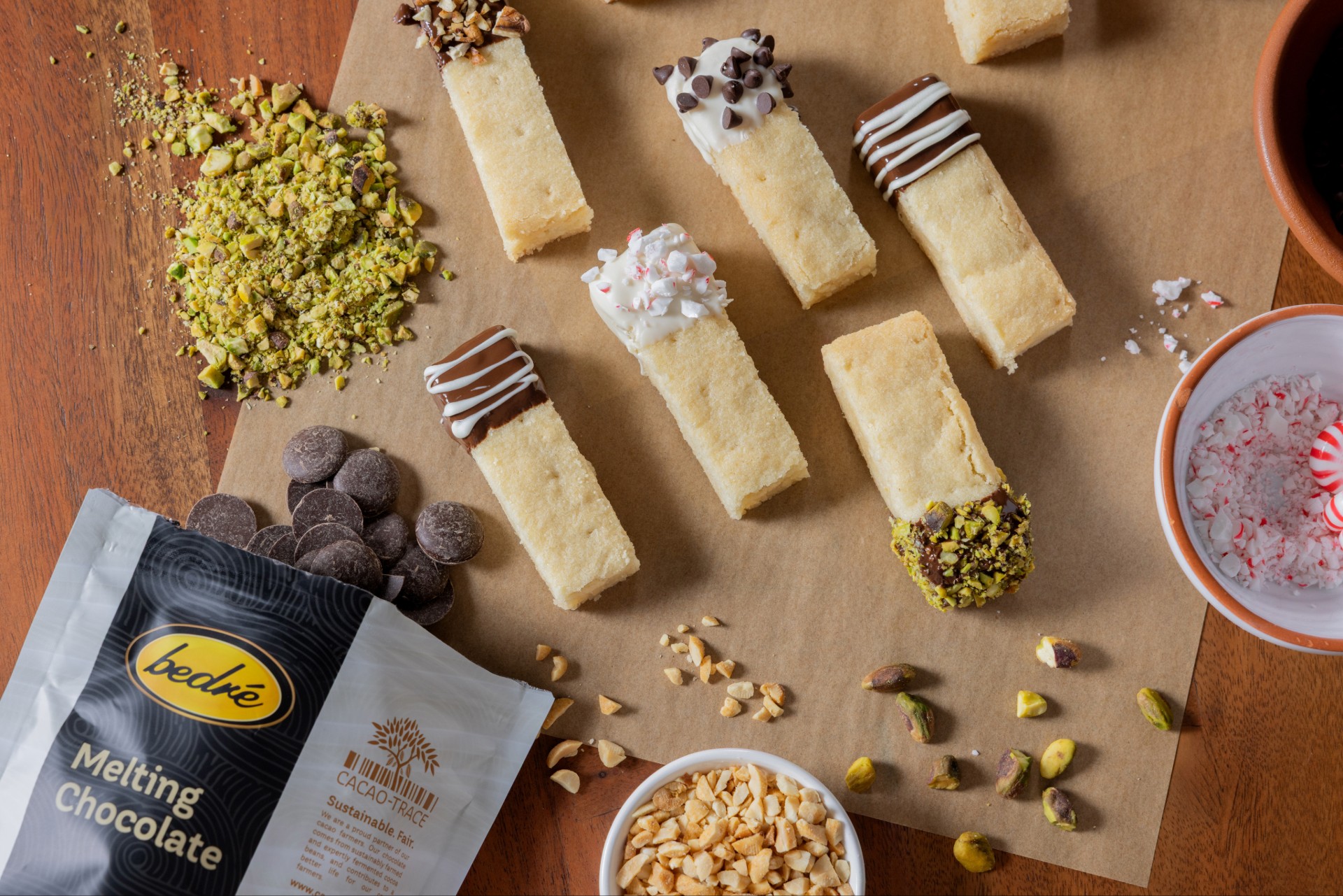 Chocolate-Dipped Classic Shortbread