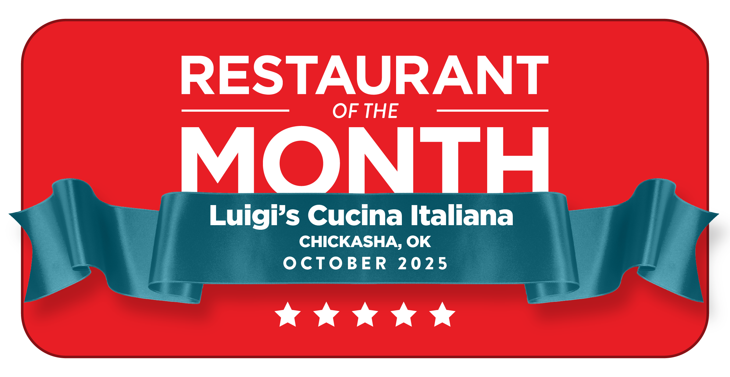 Luigi's in Chickasha Restaurant of the Month