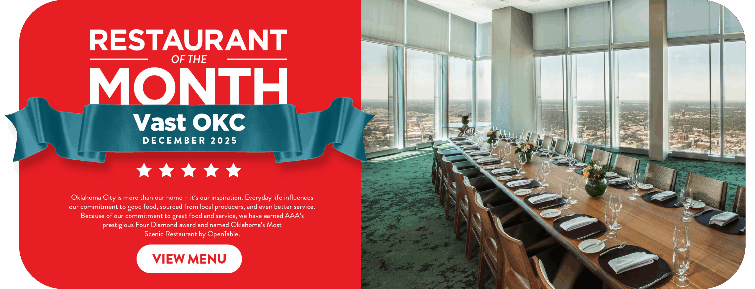 Vast OKC MIO Restaurant of the Month