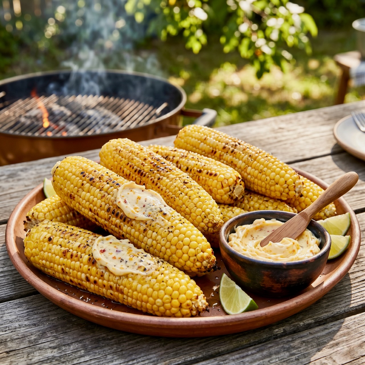 Grilled Corn with Spicy Citrus Butter