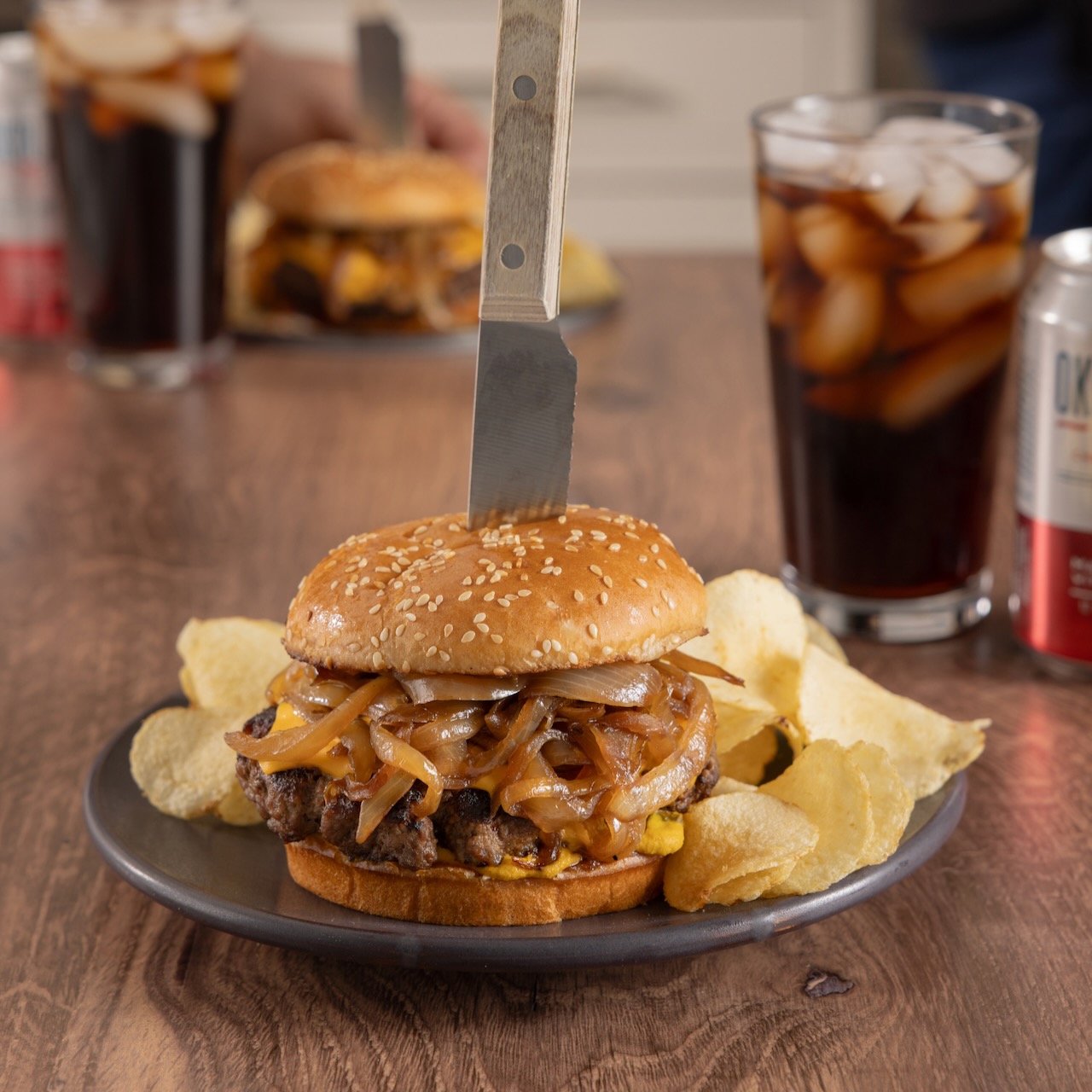 Oklahoma Fried Onion Burger