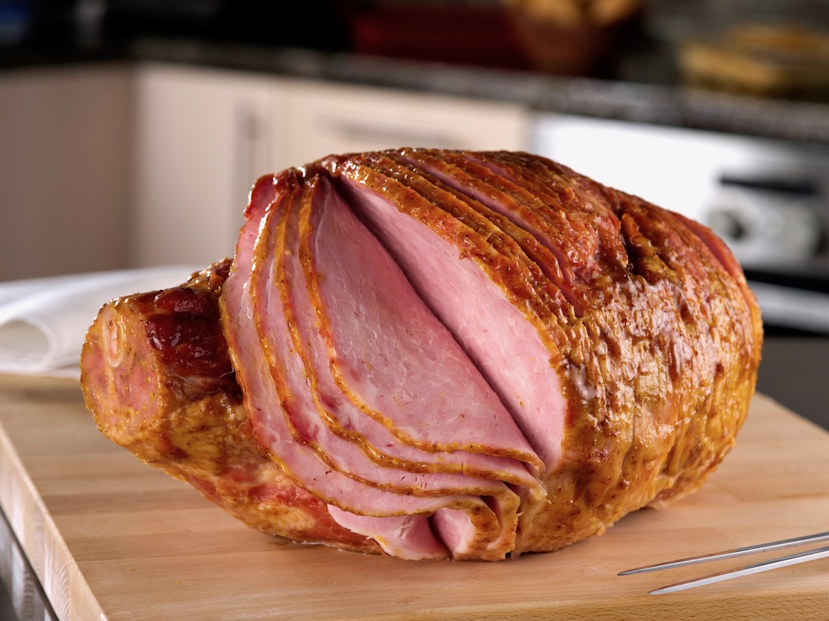 Holiday Ham with Mustard Sauce