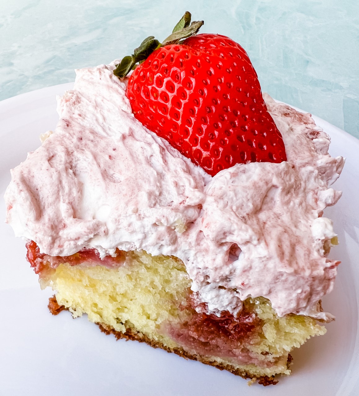 Southern Roots Sisters Strawberry Lemonade Poke Cake